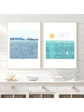 Infuse your living room with the calming essence of the ocean with this stunning Spring Abstract Landscape Canvas Art. Featuring modern blue and green sea prints, this unframed wall art is the perfect gift for anyone wishing to add a touch of serenity and beauty to their home decor.