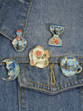 Add a touch of artistic flair with these Starry Night Enamel Pins, featuring a custom Van Gogh oil painting design. Made from high quality materials, these brooches are perfect for any art lover and add a unique touch to any outfit. Elevate your style with this one-of-a-kind set.