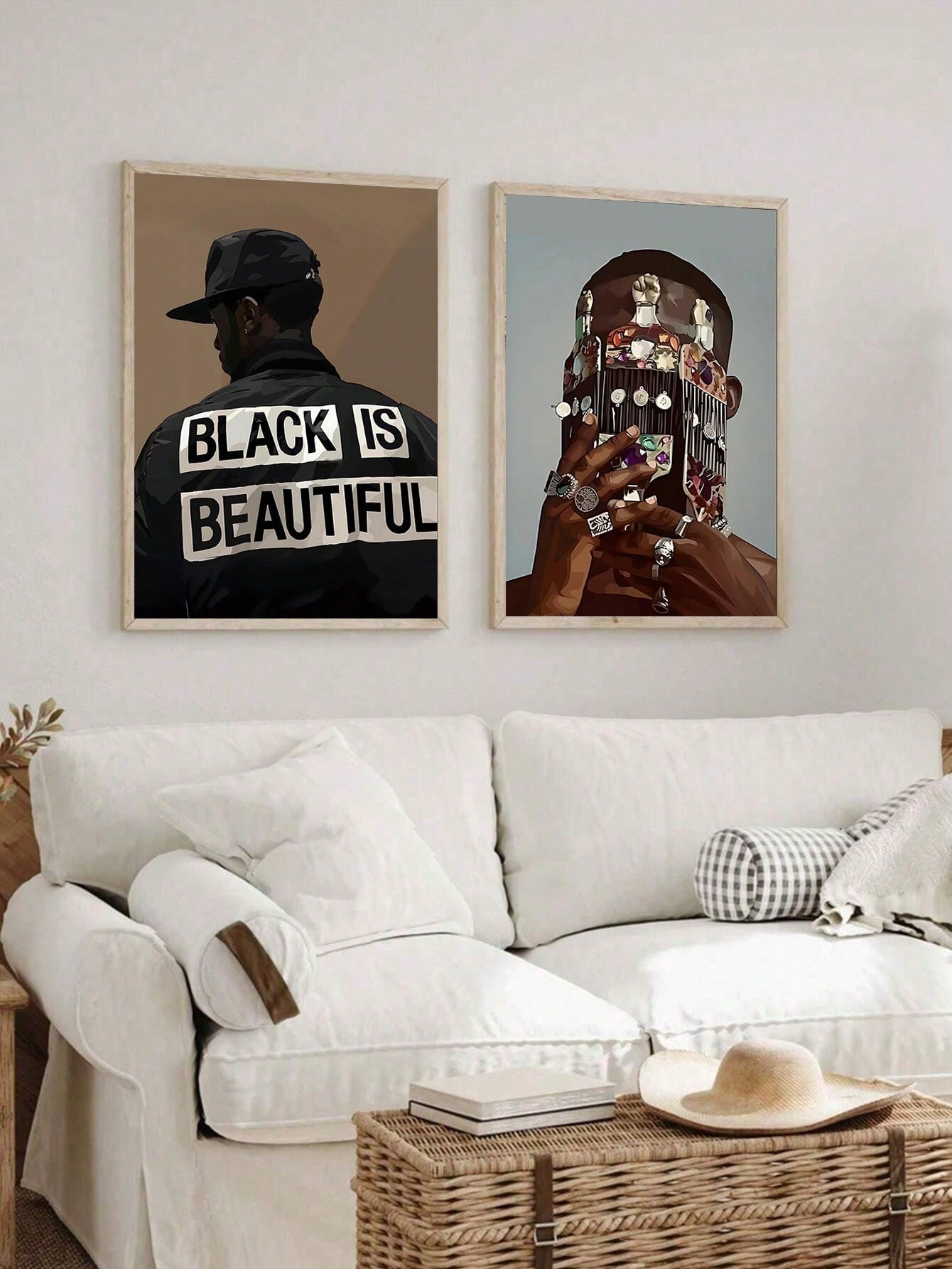 Elevate your home décor with our Stunning Black Canvas Art Poster. This modern piece features an abstract African design, perfect for bedrooms, living rooms, and offices. Made of high-quality canvas, it will add a touch of sophistication to any room. Transform your space with this captivating wall art.