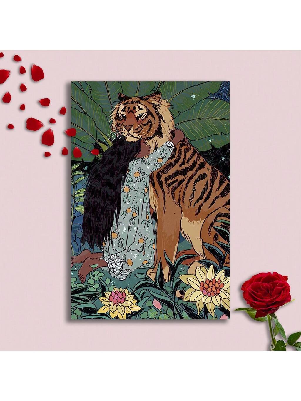Transform your living space with this striking framed tiger wall art. The meticulously detailed canvas print captures the majestic essence of this powerful predator, creating a focal point that commands attention in any room. Professionally framed for durability and immediate hanging, this aesthetic piece adds a sophisticated touch of wildlife elegance to your home décor collection.