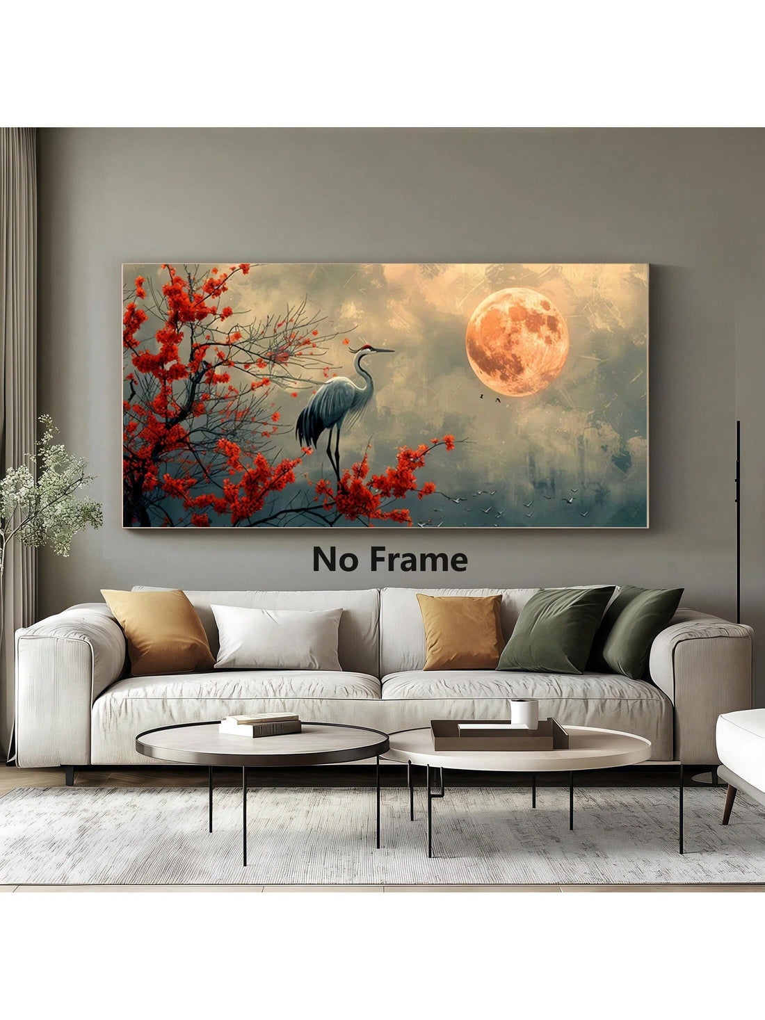 Elevate your space with this Modern Abstract Moonlight Crane Flower Canvas Art, a sophisticated blend of nature and contemporary design. Its striking moonlight hues and graceful crane motif bring a serene yet dynamic ambiance, perfect for both home and office environments. Crafted on high-quality canvas, this artwork enhances any room with subtle elegance and a modern touch, making it an ideal choice for refined decor.
