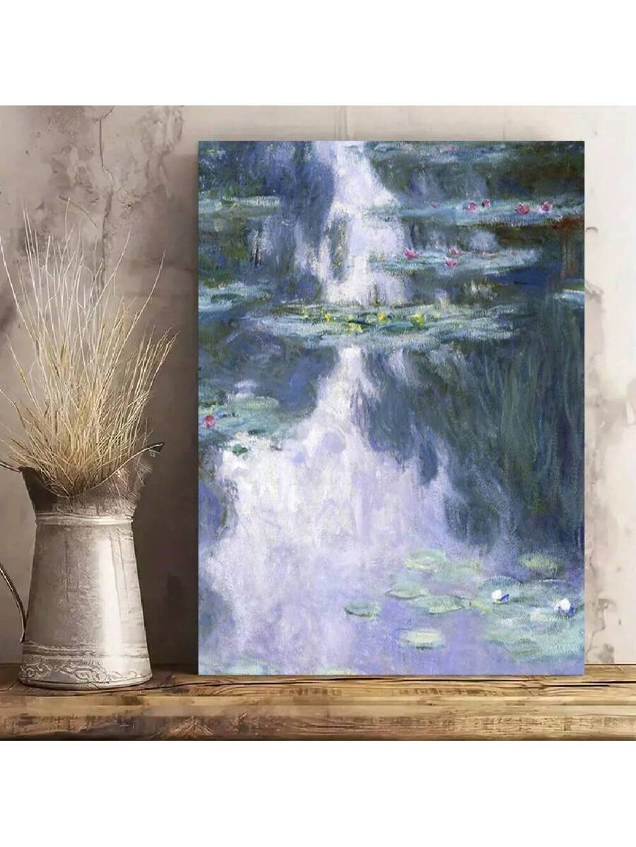 Experience the beauty of Monet's iconic Water Lilies with our stunning framed canvas poster. Enhance your home or office decor with modern wall art that adds a touch of sophistication and elegance. Made with high-quality materials, this poster is a must-have for any art lover or expert looking to elevate their space.