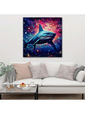 Experience the beauty of the ocean in your own home with our Stunning Shark Pattern Framed Canvas Wall Art. Featuring a unique shark pattern, this high-quality canvas will add a touch of elegance and adventure to any room. Elevate your home decor with this stunning piece.