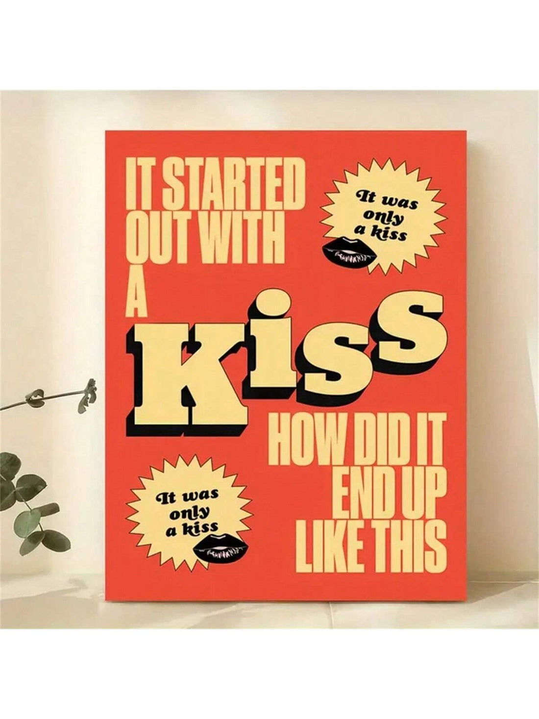 Elevate your space with this striking canvas poster featuring iconic song lyrics that resonate with music enthusiasts. The unframed design offers versatile styling options, allowing you to customize the presentation with your choice of frame or display method. High-quality canvas material ensures durability and vibrant color reproduction, making it an ideal statement piece for bedrooms, living rooms, or creative studios. Whether you're a devoted fan or seeking meaningful wall art that sparks conversation, t