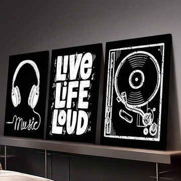 Transform your space with this eye-catching 3-piece canvas wall art set that captures the bold energy of 90s hip-hop culture. Each piece features striking graphic and letter designs in a modern retro aesthetic, perfect for adding personality to any room. Crafted from durable canvas, these artworks are waterproof and removable, giving you flexibility to refresh your decor whenever inspiration strikes. Whether displayed as framed pieces or unframed paintings, this set brings authentic street-style vibes and c