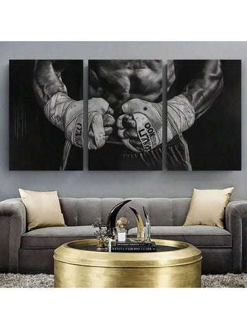 Elevate your living space with this stylish 3-piece unframed canvas boxing art set, designed to bring dynamic energy and sophistication to any living room or bedroom. Each piece captures the intensity and movement of boxing, making it an ideal focal point for sports enthusiasts and art lovers alike. Its unframed design offers versatile display options, allowing seamless integration with various decor styles. This set also makes a thoughtful and unique gift for any occasion, perfect for those who appreciate 