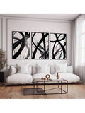 Transform your space with this striking 3-piece black and white abstract wall art collection. Featuring modern graphic designs printed on high-quality non-woven fabric, these versatile prints work beautifully in dining rooms, home offices, or any contemporary setting. The waterproof material ensures durability and easy maintenance, while the minimalist aesthetic complements any décor style. Available in both framed and unframed options to suit your preference. Create an instant focal point that adds sophist