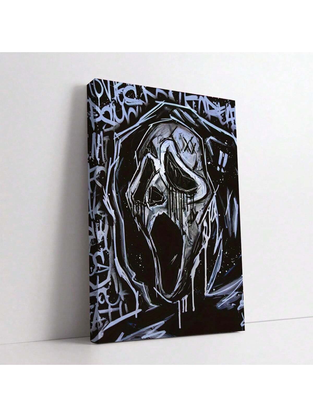 Elevate your modern interior with this stylish black and white cartoon Ghostface wall art poster. Its clean, bold design adds a striking visual accent while complementing contemporary decor themes. Crafted to deliver sharp contrast and lasting quality, this poster is perfect for those seeking to blend playful pop culture elements with a sleek, minimalist aesthetic. Ideal for living rooms, bedrooms, or creative spaces, it enhances ambiance while reflecting your unique taste.