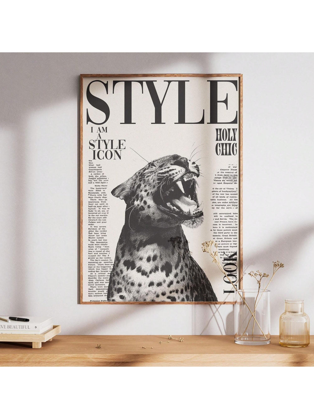 Elevate your interior with this Stylish Cheetah Wall Art, a luxury canvas print designed to bring sophistication and a touch of the wild to bedrooms, living rooms, or dorm spaces. Crafted with high-quality materials, this artwork offers vivid detail and lasting durability, making it a refined focal point that complements modern and classic decor alike. Perfect for those seeking to infuse their environment with elegance and a subtle statement of nature’s beauty.