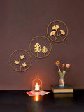 This stylish iron wall hanging set features a modern leaf design, making it the perfect decoration for any home. Crafted with high-quality iron, it adds a touch of sophistication to any space. Its sleek design and durable construction make it a long-lasting and elegant addition to your home decor.