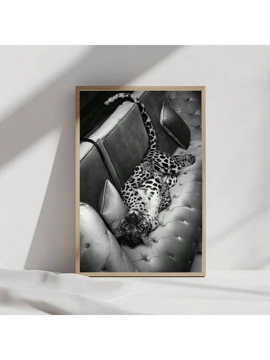 Transform your space with this sophisticated leopard print canvas wall art. The striking black and white vintage aesthetic adds a touch of wild elegance to bedrooms and living rooms. This statement piece combines timeless animal print appeal with contemporary styling, creating a focal point that elevates your interior design with professional flair.