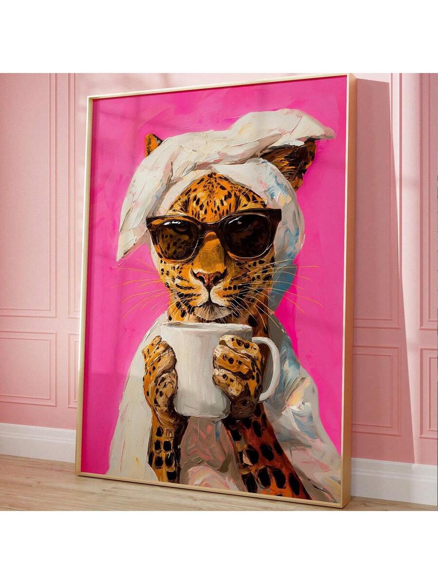 Transform your dining room or kitchen with this striking leopard wall art canvas. Featuring a sophisticated minimalist design paired with an elegant coffee theme, this framed poster brings contemporary style to any space. The bold leopard pattern adds visual interest while maintaining a refined aesthetic that complements modern and transitional interiors. Perfect for those seeking statement décor that balances artistic flair with understated elegance. Ideal for creating a curated gallery wall or anchoring y