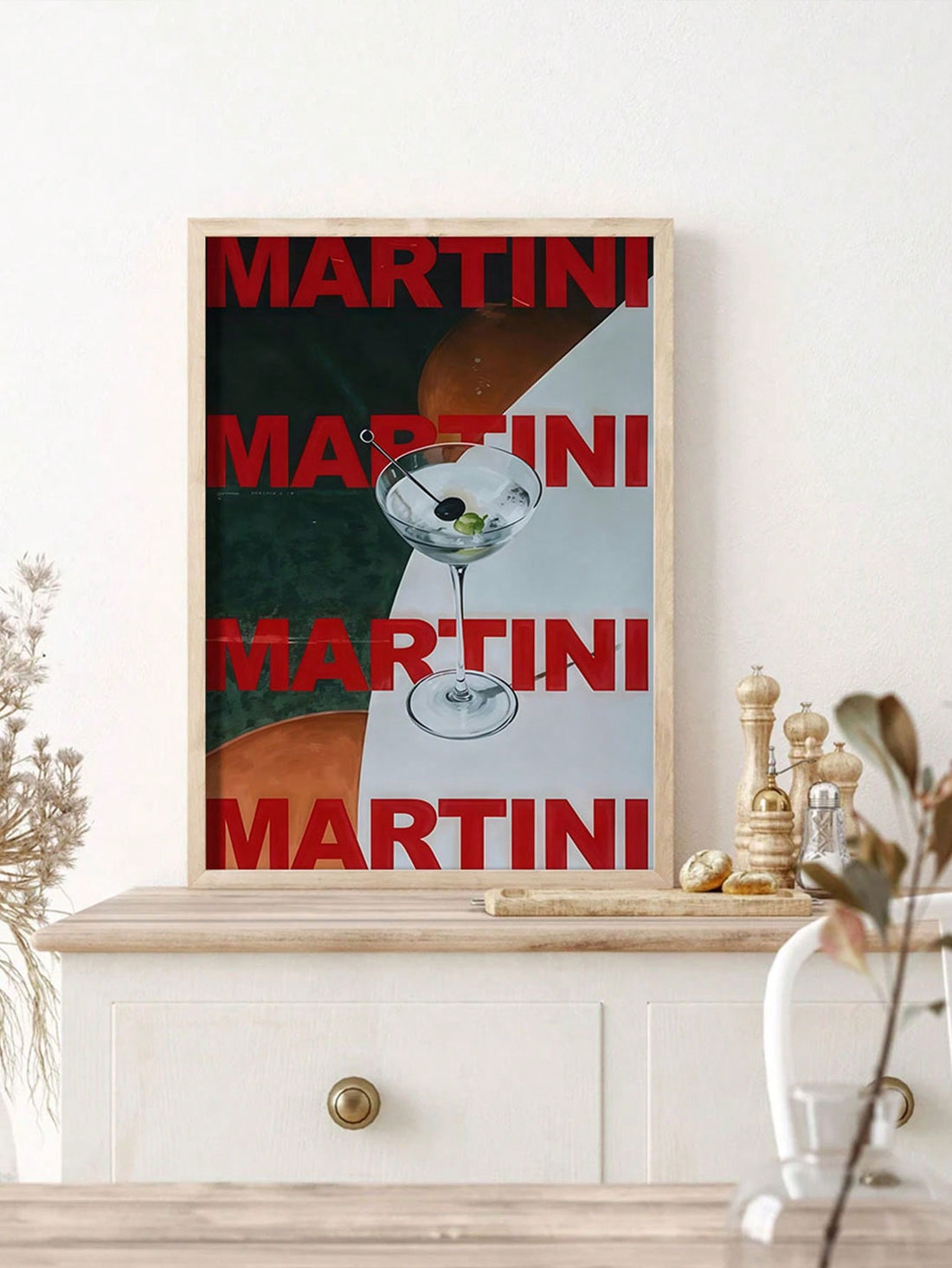 Elevate your home bar or living room with this stylish vintage Martini print poster. Featuring minimalist design elements, it adds a sophisticated touch to any space while celebrating classic cocktail culture. Perfect for enthusiasts seeking tasteful, timeless wall art that complements modern and retro interiors alike.