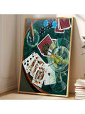 Elevate your living space with this stylish oil painting canvas print featuring playing cards and poker chips. Expertly crafted, it adds a sophisticated touch to modern home decor, blending classic gaming elements with contemporary art. Perfect for game rooms, lounges, or any area seeking a refined yet dynamic atmosphere. Durable and vibrant, this canvas print offers lasting visual appeal and a conversation-starting centerpiece.