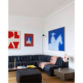 Transform your space with this striking red, white, and blue canvas print featuring bold 
