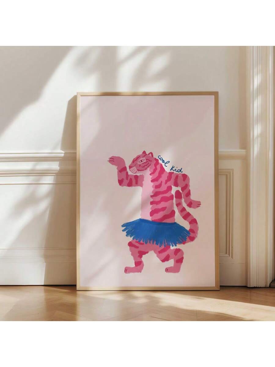 Elevate your living space with this Stylish Tiger Canvas Print Poster, featuring minimalist and vibrant animal art. Its clean design and bold colors bring a modern touch to any room, making it an ideal choice for contemporary home decor. Crafted on high-quality canvas, this artwork offers durability and a striking visual impact that enhances your interior aesthetic with expert sophistication.