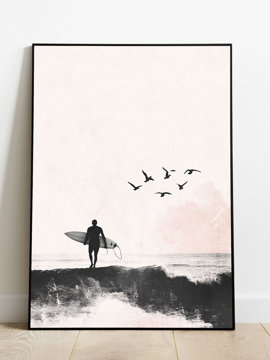 Transform any room into a serene oasis with our Surfers And Sky Canvas Poster Wall Art. Featuring a picturesque view of surfers and the sky, this piece is the perfect addition to any living room, sofa backdrop, or bedside. Made with high-quality canvas and no frame required, this home decor will elevate any space.