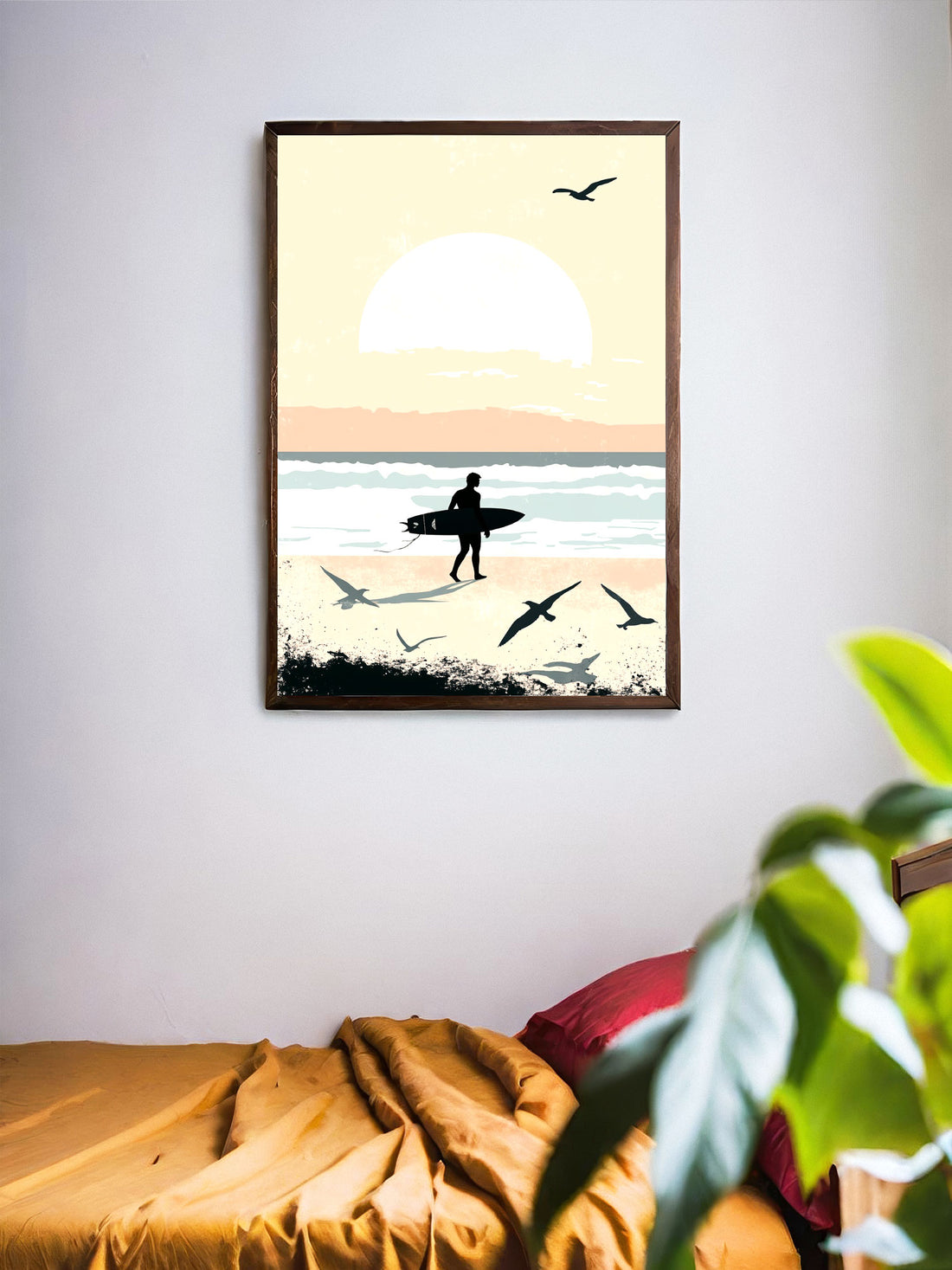 This Surfers Go Under The Wedding Canvas is the perfect addition to your living room, bedroom, or any other space. With its unique poster design, this canvas will add a touch of sophistication and style to your home decor. No frame is needed, making it easy to hang and display. Transform any room with this stunning piece.