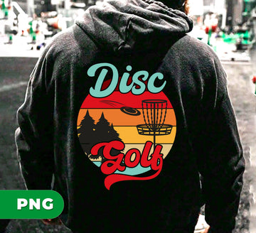 Disc Golf, Sporty Gift, Love Disc Golf, Disc Golf Gift, Retro Disc Golf, Digital Files, Png Sublimation