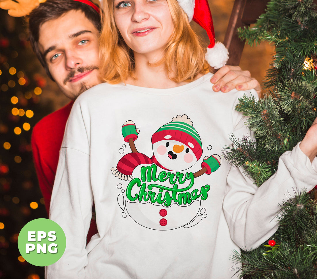 Merry Christmas, Cute Snowman, Xmas Gift, Funny Snowman, Digital Files, Png Sublimation