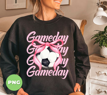 Gameday, Football Lover, Football Player, Pink Sporty, Digital Files, Png Sublimation