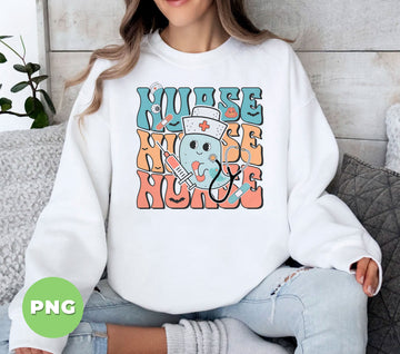 Nurse Gift, Nurse Lover, Ghost Nurse, Nurse Ghost, Digital Files, Png Sublimation