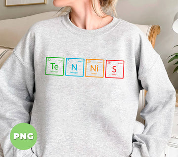 Tennis Lover, Tennis Periodic Table, Funny Science, Element Periodically, Ping Pong Player, Digital Files, Png Sublimation