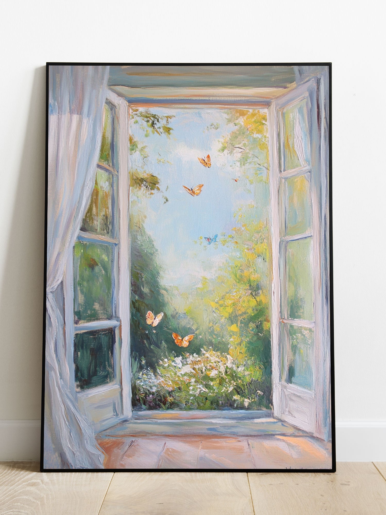 Transform your living room, bedroom, or even your sofa with the vibrant and unique Garden Behind The Door Canvas Poster. Perfect for adding a touch of charm and nature to your home, this poster comes unframed and is sure to enhance any room. Bring the outdoors inside with this stunning piece of wall art.