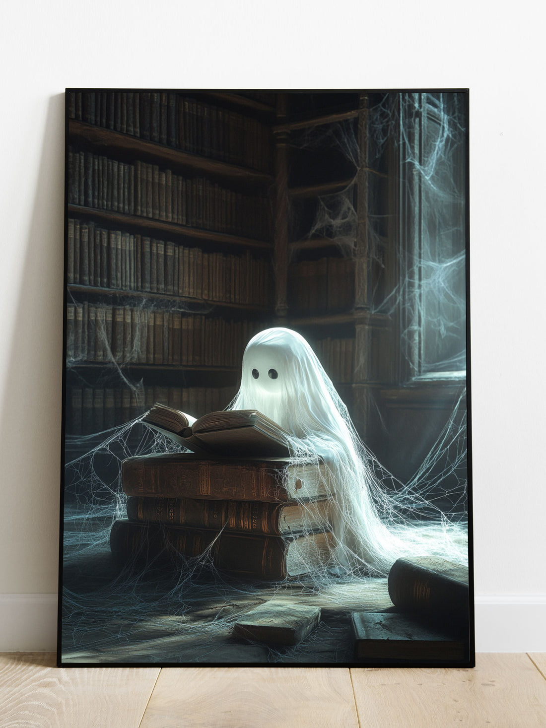 Discover the magic of learning with The Little Ghost Studying In The Old Library Canvas Poster. Made from high-quality canvas material, this poster adds a touch of enchantment to any room. With its captivating design and durable construction, this poster is perfect for inspiring young minds to study and explore.