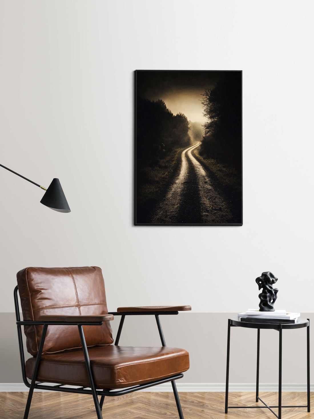 Add a touch of warmth and nature to your living space with The Long Road At The End Of The Sun Canvas. This beautiful and serene poster wall art is perfect for any room in your home, providing a calming and inviting atmosphere. With no frame necessary, it's easy to incorporate into your existing decor.