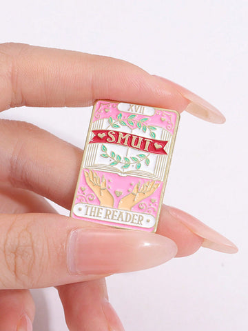 Introducing The Reader's Smut Enamel Needle - Fun Cartoon Book Brooch, perfect for book lovers everywhere! Made with high-quality enamel and featuring a playful book design, this brooch adds a touch of literary charm to any outfit. Share your love for books and add a unique accessory to your wardrobe.