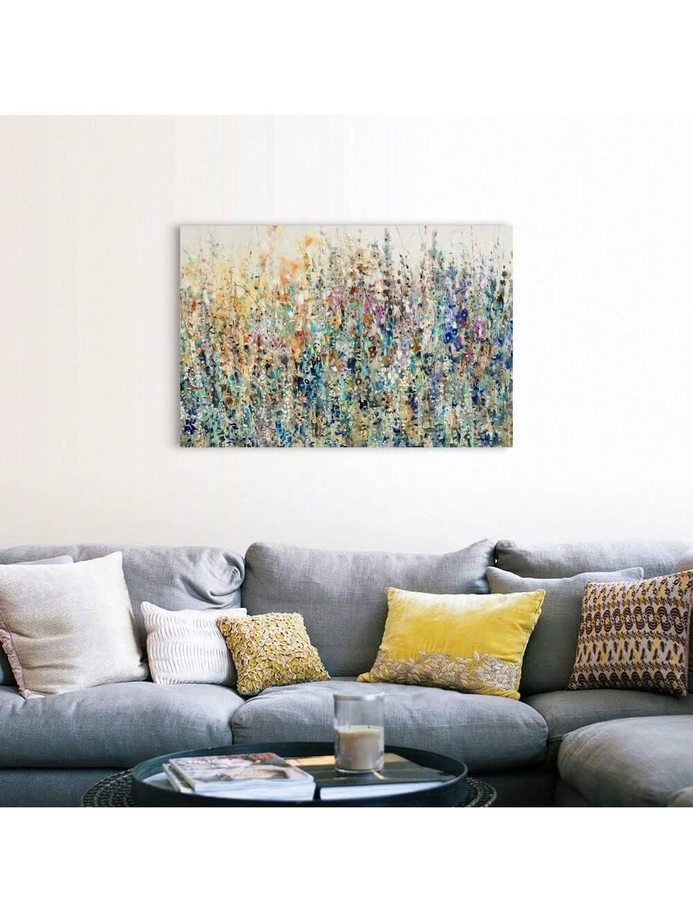 Add a touch of elegance to any room with our Thicket Wildflowers Canvas Wall Art. Featuring stunning botanical designs, this wall art will elevate your home decor. Made with high-quality canvas, it is both durable and beautiful. Perfect for adding a touch of nature to your living space.