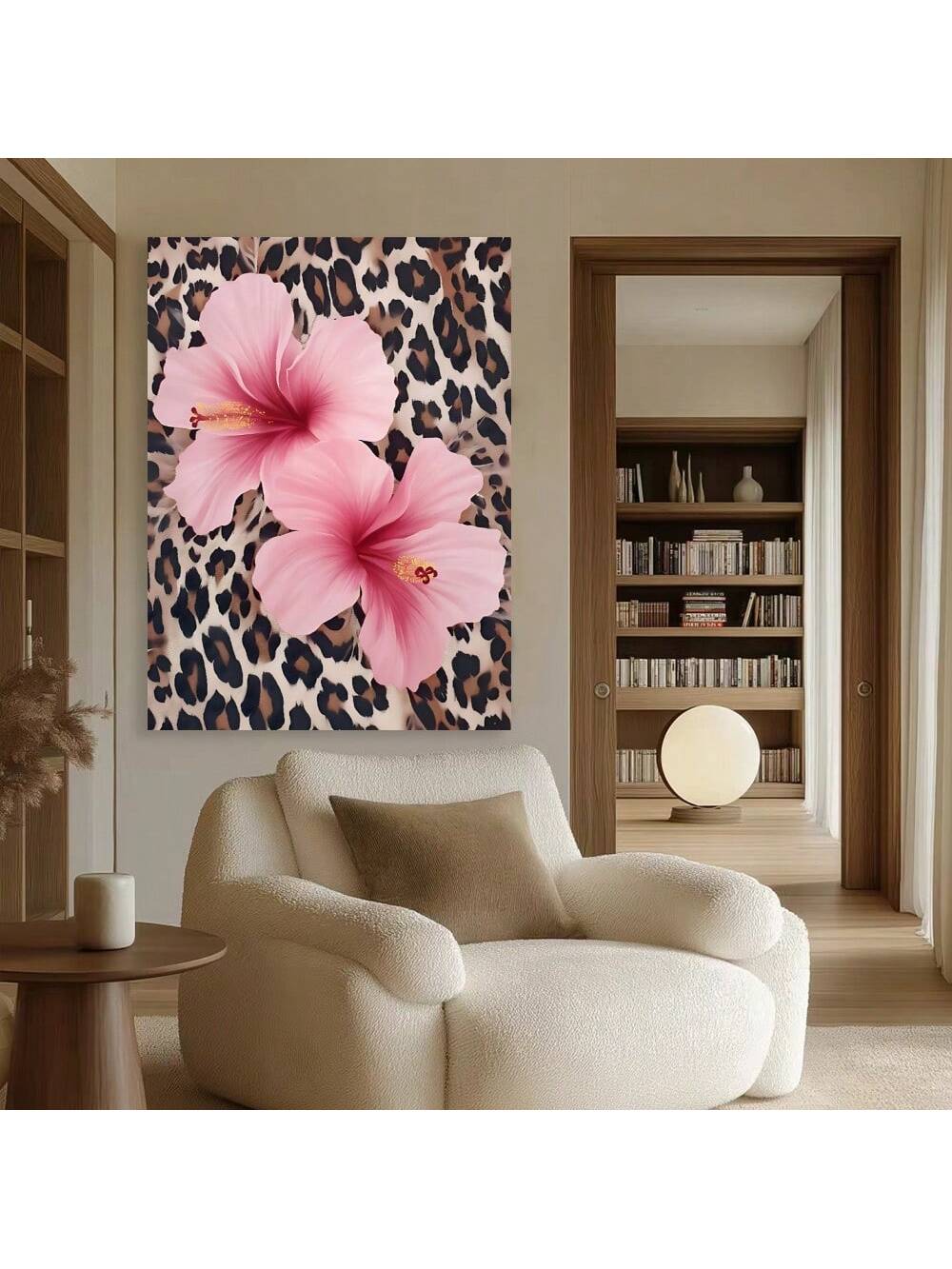 Elevate your living space with this Trendy Aesthetic Canvas Wall Art featuring a vintage cheetah design intertwined with soft pink florals. Perfectly sized for dorm rooms and apartments, this piece blends bold wildlife imagery with delicate botanical accents, adding depth and character to any wall. Crafted on high-quality canvas, it offers a durable, vibrant focal point that enhances your decor with a sophisticated yet playful touch. Ideal for those seeking to merge vintage flair with modern aesthetic sensi