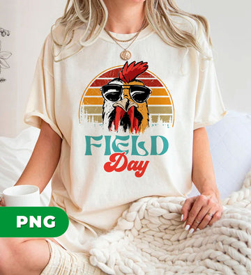 Field Day, Fun Day, School Event, Chicken Field Day, Retro Chicken, Digital Files, Png Sublimation