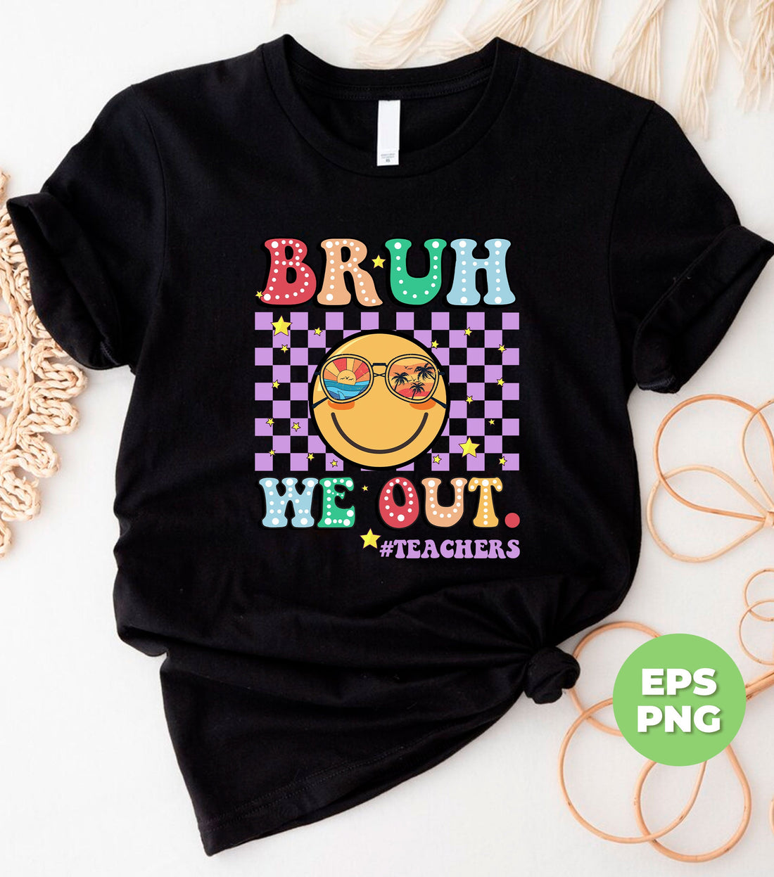 Bruh We Out Teachers, Last Day Of School, Groovy School, Back To School, Digital Files, Png Sublimation