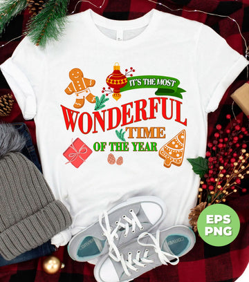 It's The Most Wonderful Time Of The Year, Merry Christmas, Digital Files, Png Sublimation