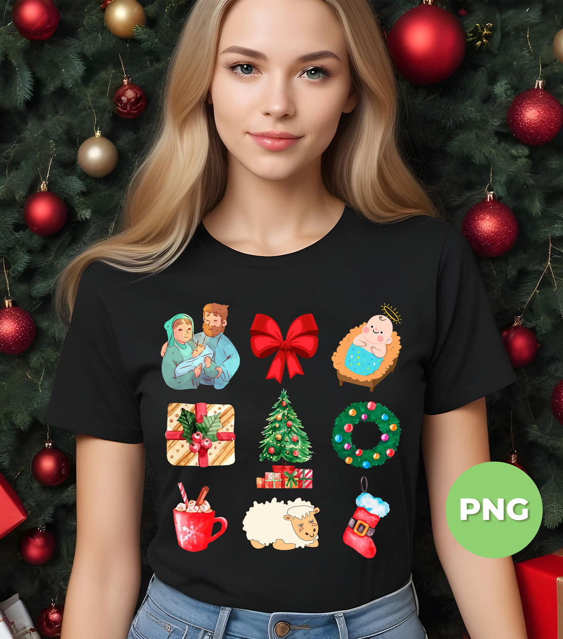 Christ Gift, Christmas Gift, Merry Christmas, Trendy Christmas, Digital Files, Png Sublimation
