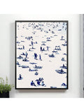 Enhance your living space with this unframed blue vintage coastal wall art poster, perfect for adding a serene summer beach vibe to dorms and bedrooms. Its timeless design captures the essence of coastal charm, creating a calming atmosphere that complements various decor styles. Ideal for those seeking subtle yet impactful aesthetic accents, this poster brings a touch of tranquility and nostalgia to any room.