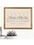 This unframed Christian Last Supper line art canvas offers a minimalist yet meaningful addition to your living room, bedroom, or office. Its clean lines capture the essence of this iconic scene, providing a subtle yet powerful visual statement. Designed for easy framing, it allows you to customize the presentation to suit your space and style, enhancing your environment with a timeless spiritual touch.