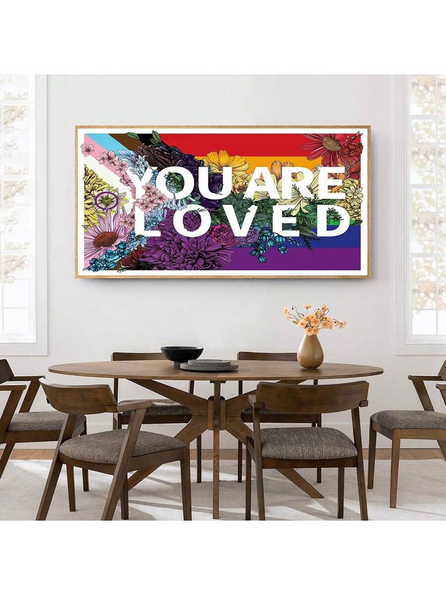 Celebrate Pride and romance with our unframed LGBTQ Love Wall Art Poster. Show your support and add meaningful décor to your space. Made with high-quality materials, this poster is a beautiful and impactful addition to any room. Perfect for highlighting the importance of love and diversity.