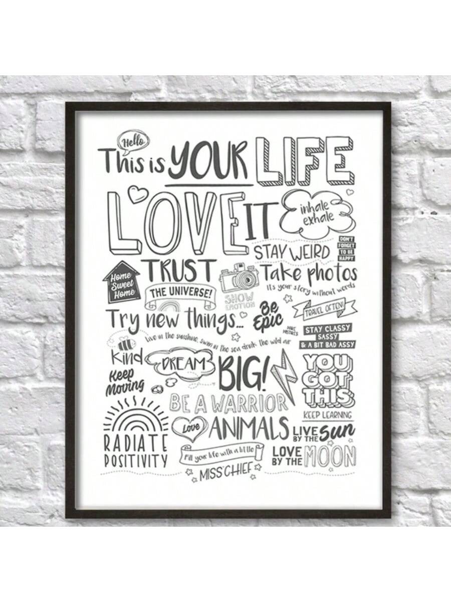 Elevate your living space with this unique "This Is Your Life" canvas print, designed without a frame for a sleek, modern look. Its minimalist style complements contemporary décor, making it a versatile piece for any room. Crafted with high-quality materials, this wall art offers lasting vibrancy and texture, enhancing your home environment with meaningful inspiration. Perfect for those seeking a refined yet impactful statement piece.