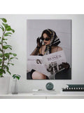 This unframed canvas poster features a stylish woman wearing sunglasses, adding a touch of urban elegance to any modern home décor. Made from high-quality materials, it is the perfect wall art choice for those looking for a chic and sophisticated addition to their living space.