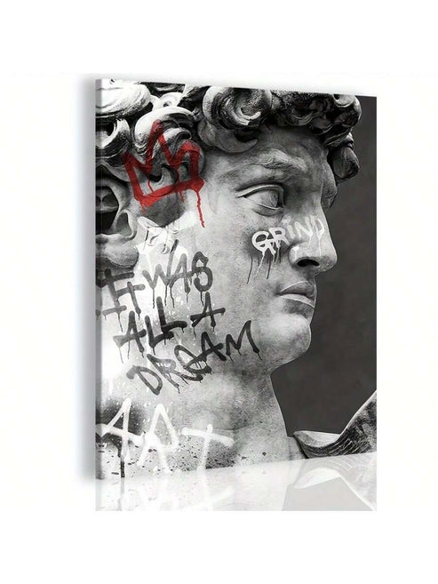 Urban Vibes framed graffiti canvas wall art for bold modern interiors