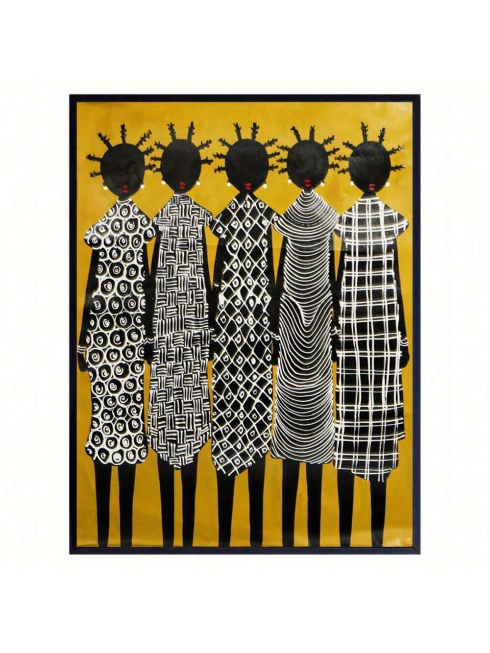This unframed canvas art print features a vibrant African design that will bring life and color to any space. With its high-quality printing process and durable canvas material, it is the perfect wall decor for any room. Elevate your home with this eye-catching piece of art.