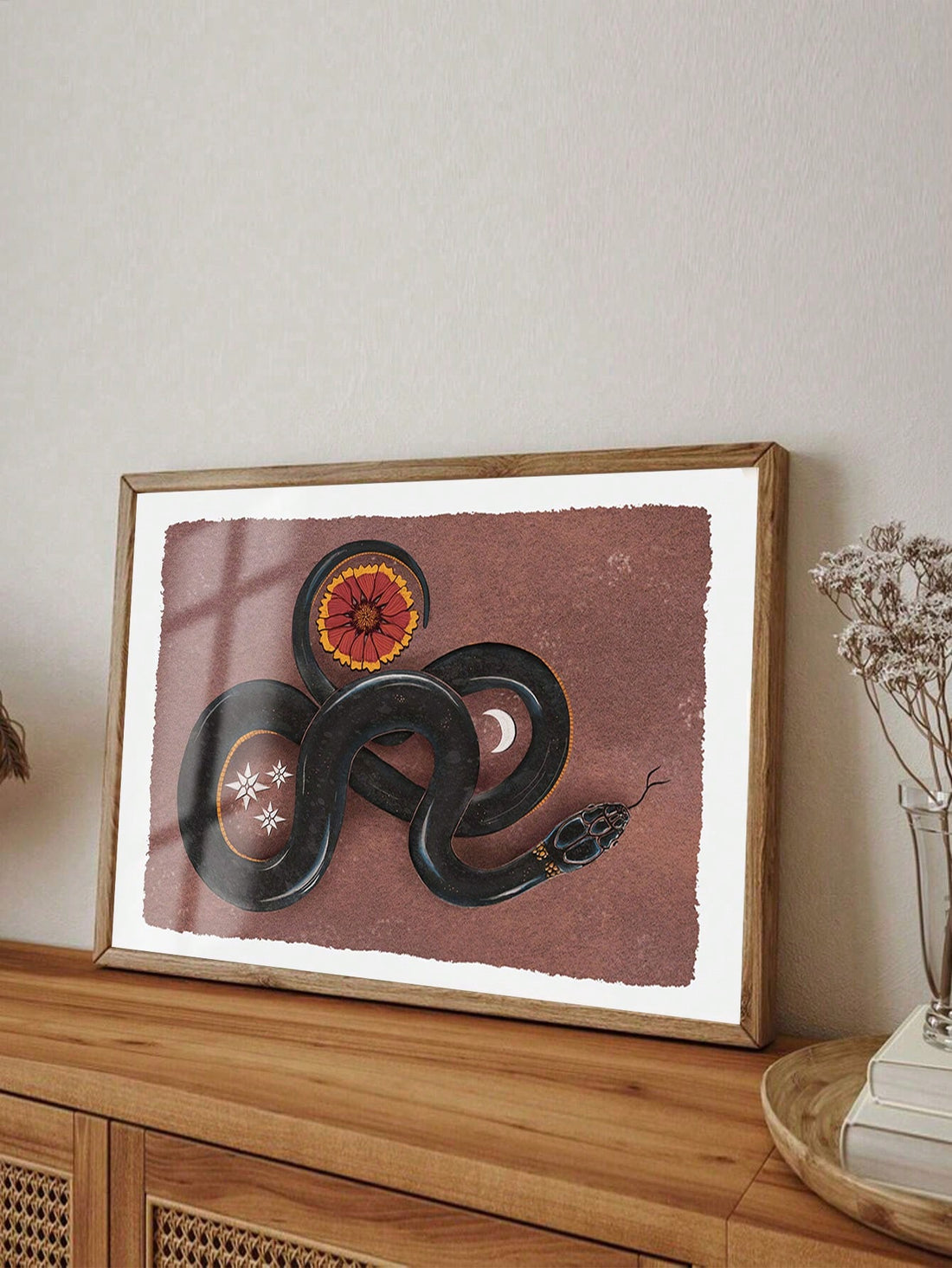 Add a dynamic touch to your space with this Vibrant Animal Art Canvas Print, featuring colorful folk art depictions of snakes and birds. Perfect for living rooms, bedrooms, or offices, this artwork brings a lively yet sophisticated aesthetic that complements diverse decor styles. Crafted to enhance any wall, it offers a unique blend of nature-inspired imagery and bold colors, creating an engaging focal point that elevates your environment with artistic flair.