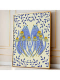 Transform your space with this striking wall art print featuring vibrant blue cheetahs against golden daisies. This sophisticated piece adds a bold touch of wildlife elegance to any interior setting. The unique color combination creates visual interest while complementing various décor styles. Professionally designed to serve as a captivating focal point in living rooms, bedrooms, or offices.