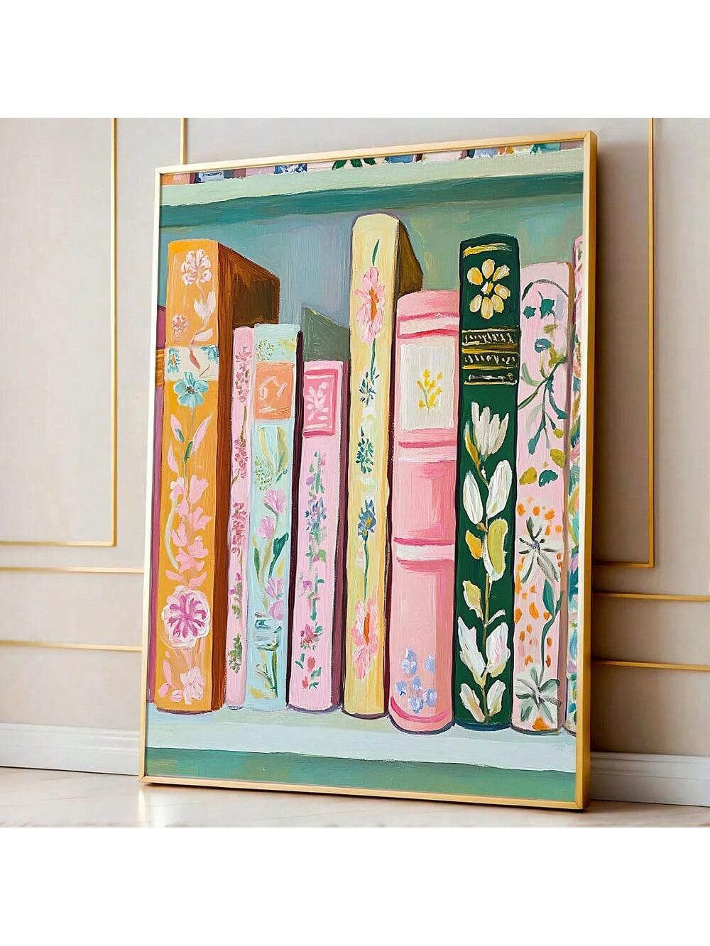 Enhance your home decor with our Vibrant Book Stack Poster. Made with a minimalist design, this canvas art piece adds color and character to any room. With its vivid hues and eye-catching book stack motif, it's a must-have for book lovers and interior design enthusiasts alike.