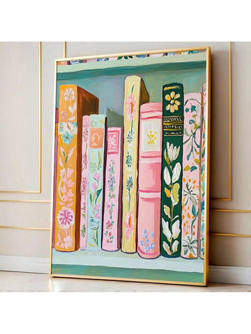 Enhance your home decor with our Vibrant Book Stack Poster. Made with a minimalist design, this canvas art piece adds color and character to any room. With its vivid hues and eye-catching book stack motif, it's a must-have for book lovers and interior design enthusiasts alike.