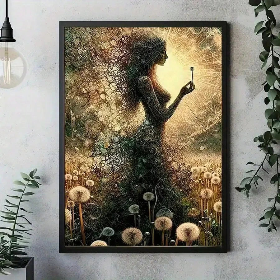 Transform your dining room with this stunning botanical canvas art featuring a surreal dandelion design. The vibrant, modern aesthetic brings nature's delicate beauty into your home with eye-catching detail and rich color. Crafted on premium canvas with waterproof protection, this unframed painting is perfect for contemporary interiors seeking a fresh, artistic focal point. Easy to display and built to last, it's an ideal choice for adding personality and elegance to any space.