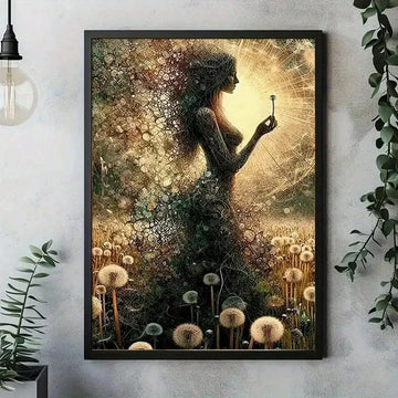 Transform your dining room with this stunning botanical canvas art featuring a surreal dandelion design. The vibrant, modern aesthetic brings nature's delicate beauty into your home with eye-catching detail and rich color. Crafted on premium canvas with waterproof protection, this unframed painting is perfect for contemporary interiors seeking a fresh, artistic focal point. Easy to display and built to last, it's an ideal choice for adding personality and elegance to any space.